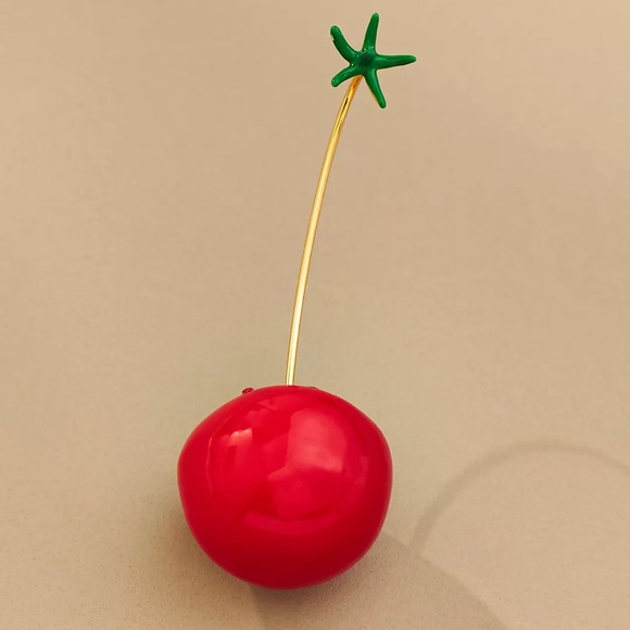 ANTHRO Tomato Icon Drop Earrings - Price Firm - Picture 3 of 7